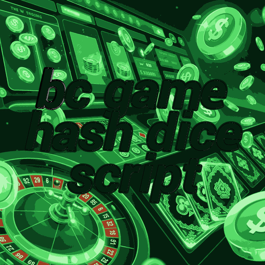BC Game Hash Dice Script - Advanced Strategy